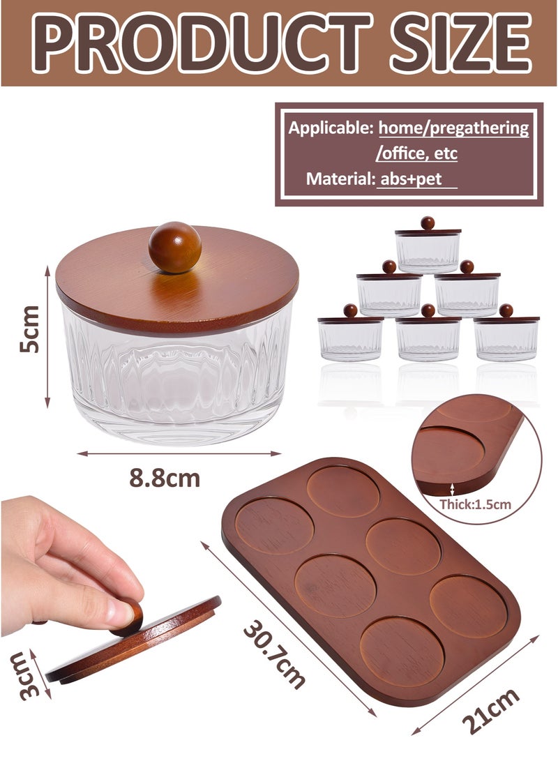 WinHolder Wood Grain Fruit Plate – Versatile Serving Tray for Dried Fruits, Nuts, Candy, Cookies, Chips, and Party Snacks - Image 3